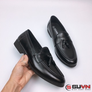 [ẢNH THẬT] Giày Nam công sở Hàn Quốc - Nơ chuông da thật VKXK