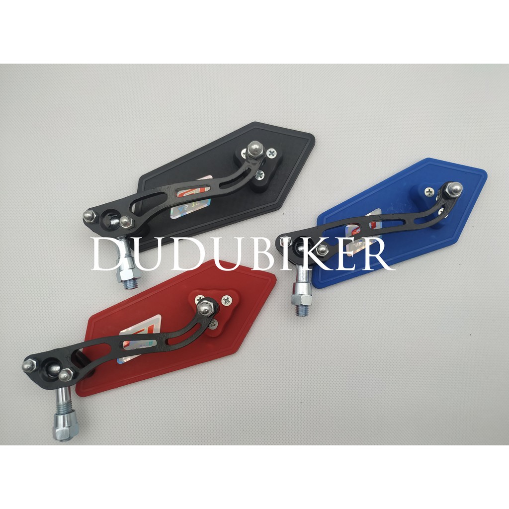 Gương chiếu hậu xe máy giá rẻ mẫu vát FI chân 10li ren xuôi nhiều màu sắc, bền bỉ chắc chắn