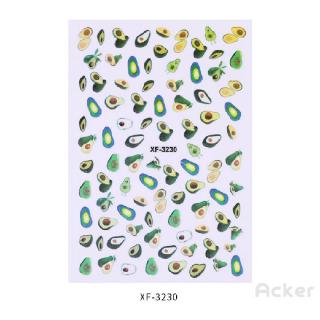Cod✦ Cute Fruit Decorative Nail Sticker Set
