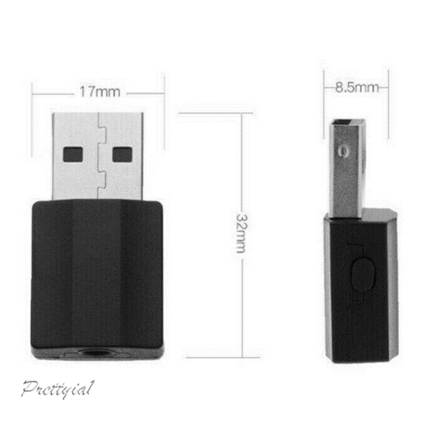 [PRETTYIA1] 2in1 Bluetooth v5.0 Dongle Plug & Play 10m for PC Support Windows 10 8.1 8