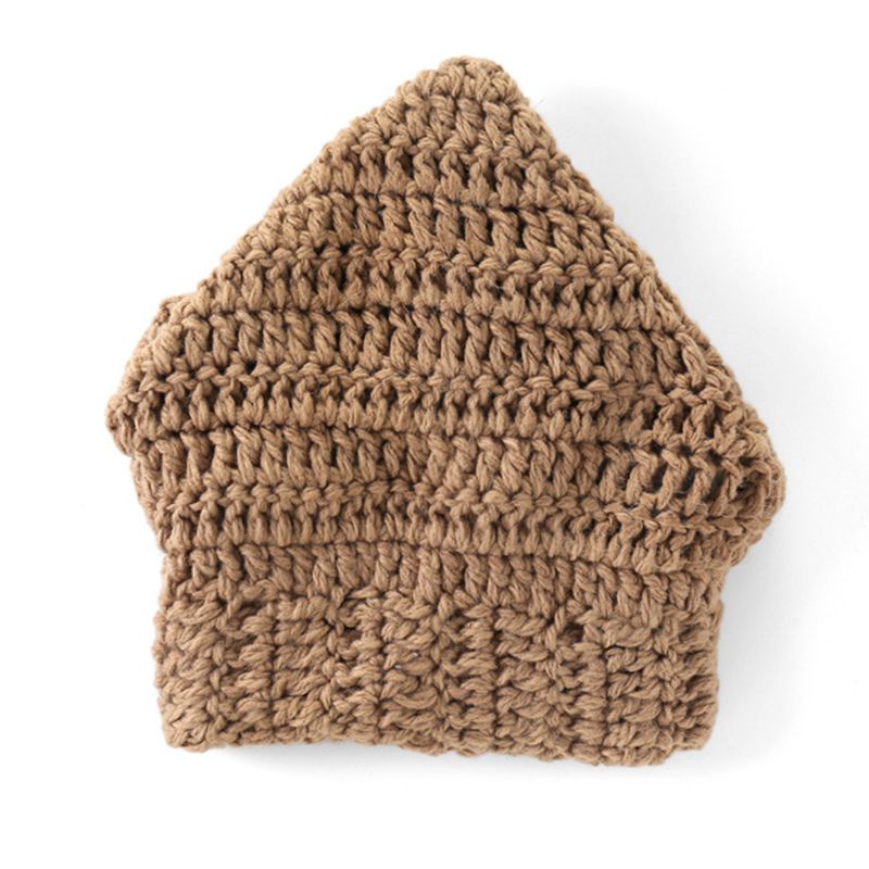 Inn Mũ Dệt Kim Trùm Đầu Kiêm Khăn Choàng Cổ Đính Tai Động Vật Hoạt Hình Mùa Đông Cho Bé