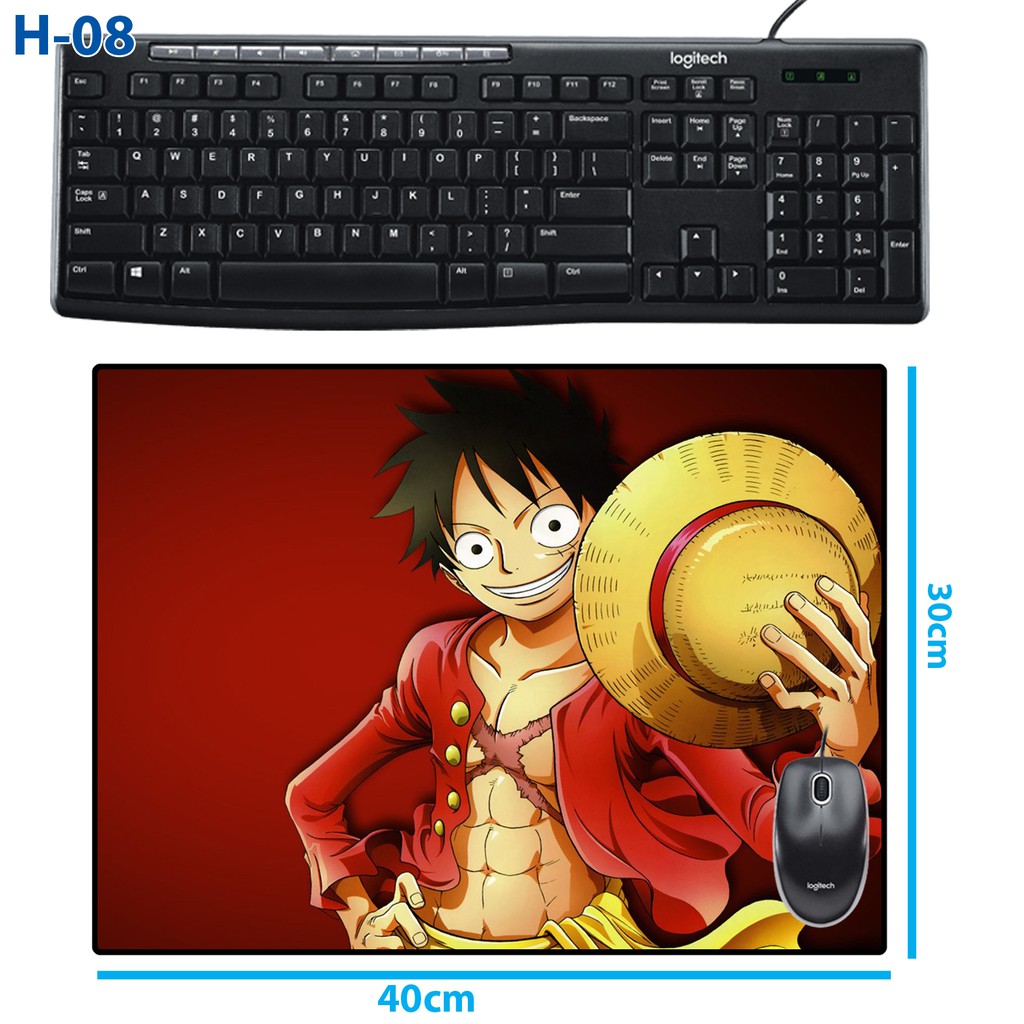 Bàn Di chuột / Tấm lót chuột anime One Piece - Luffy (30x40cm)