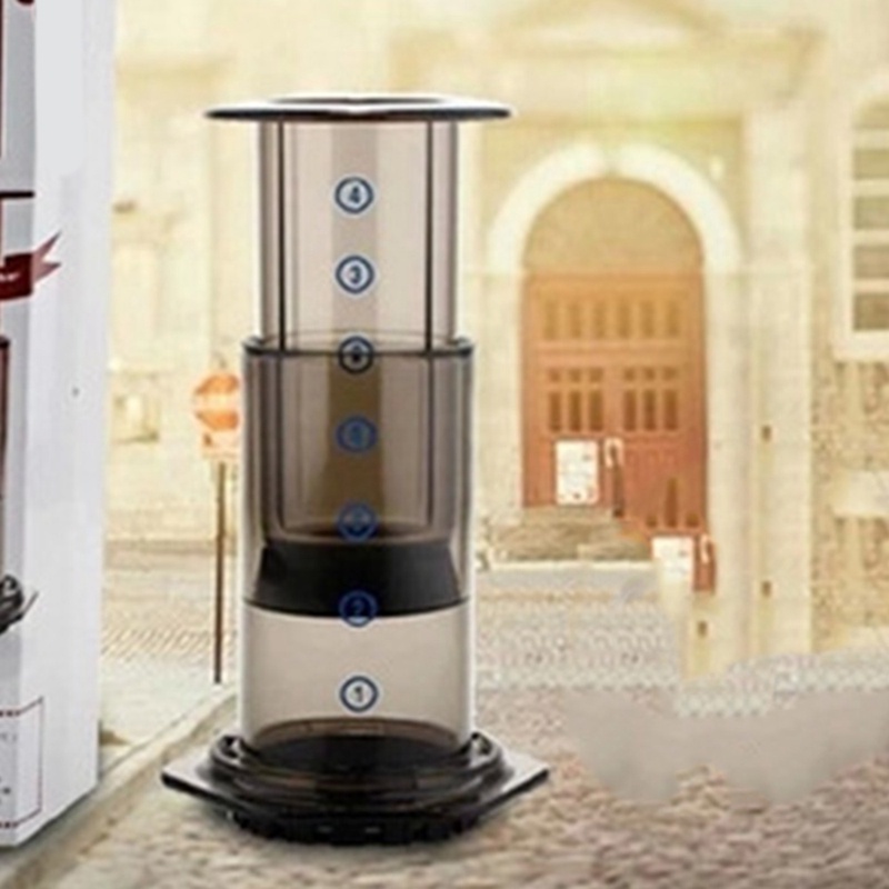 Ấm Pha Cà Phê Espresso Kiểu Pháp Di Động Bằng Kính Lọc