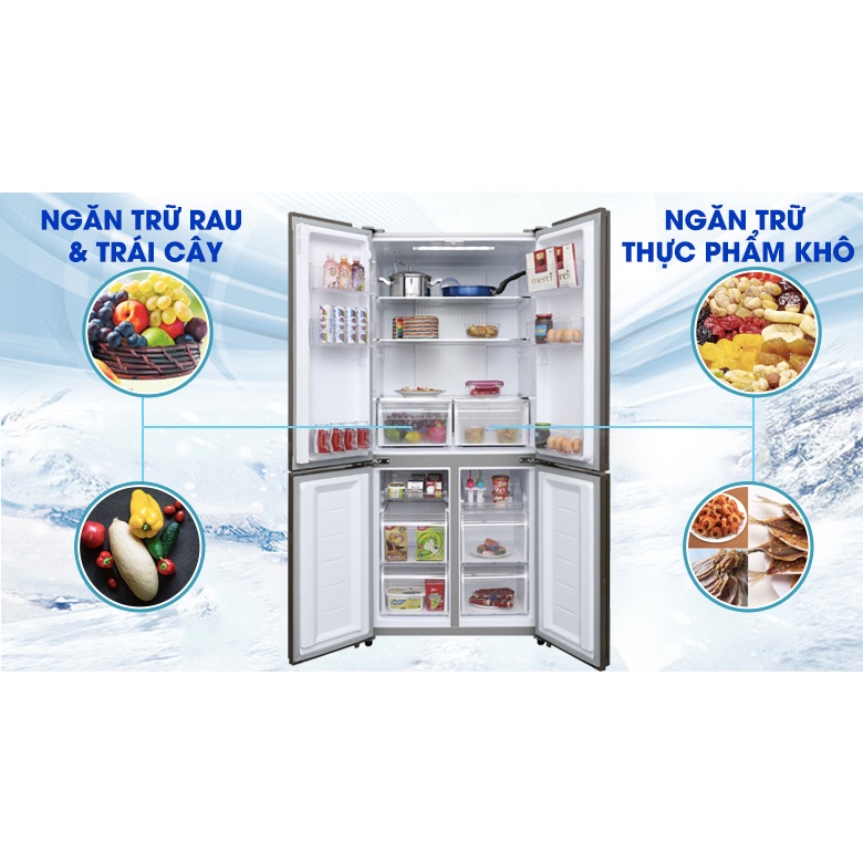Tủ lạnh Aqua Inverter 456 lít AQR-IG525AM GB - Hàng chính hãng