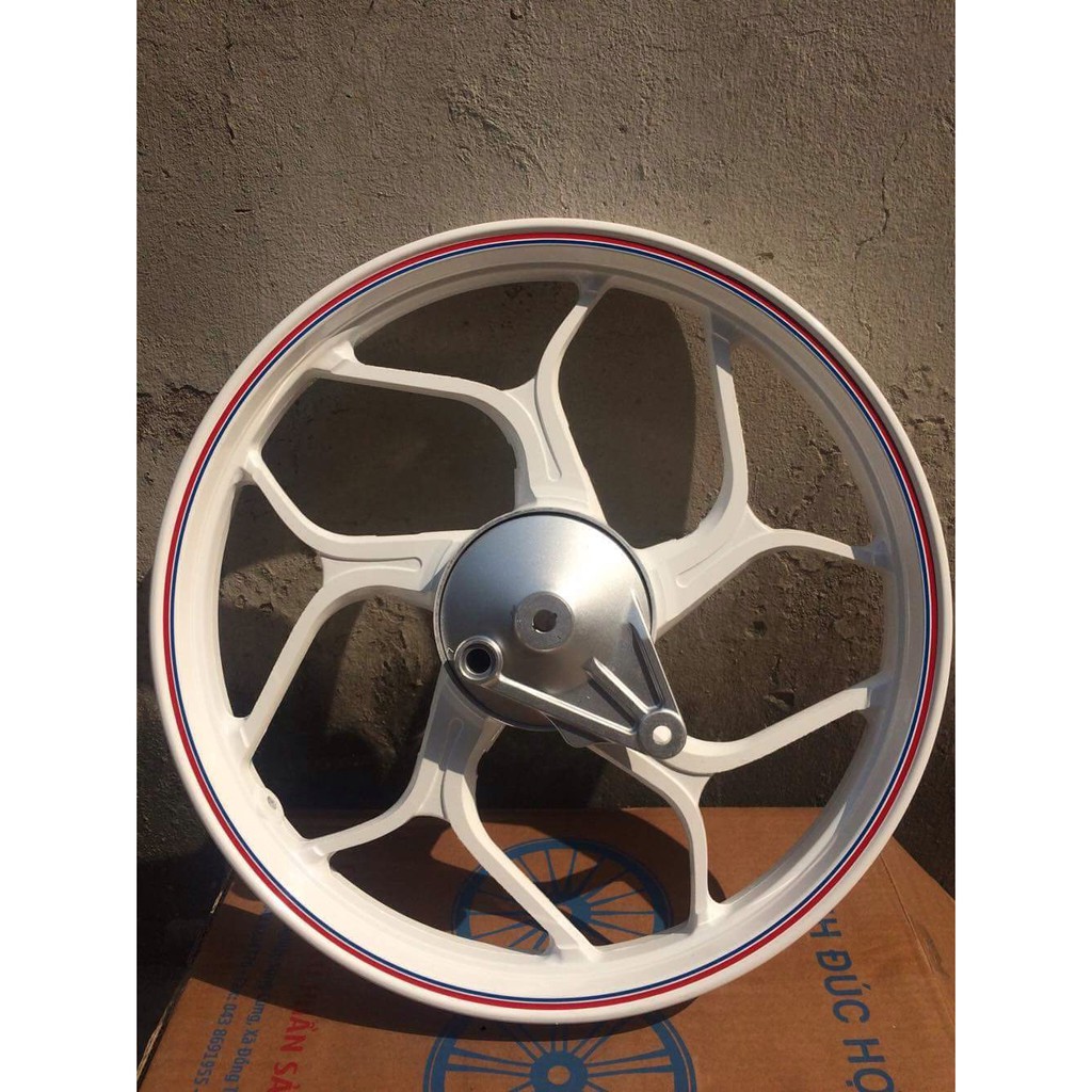 Vành đúc xe máy asio trắng sứ