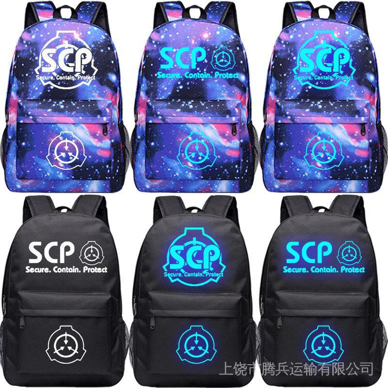 Ba Lô Dạ Quang Họa Tiết Liên Minh Huyền Thoại Hai Hoạt Hình Merchandise SCP Cho Học Sinh Tiểu Học