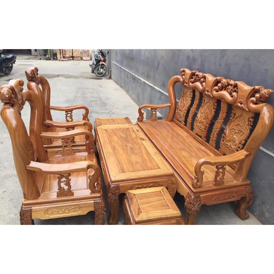 Bộ bàn ghế minh quốc Đào gỗ lim