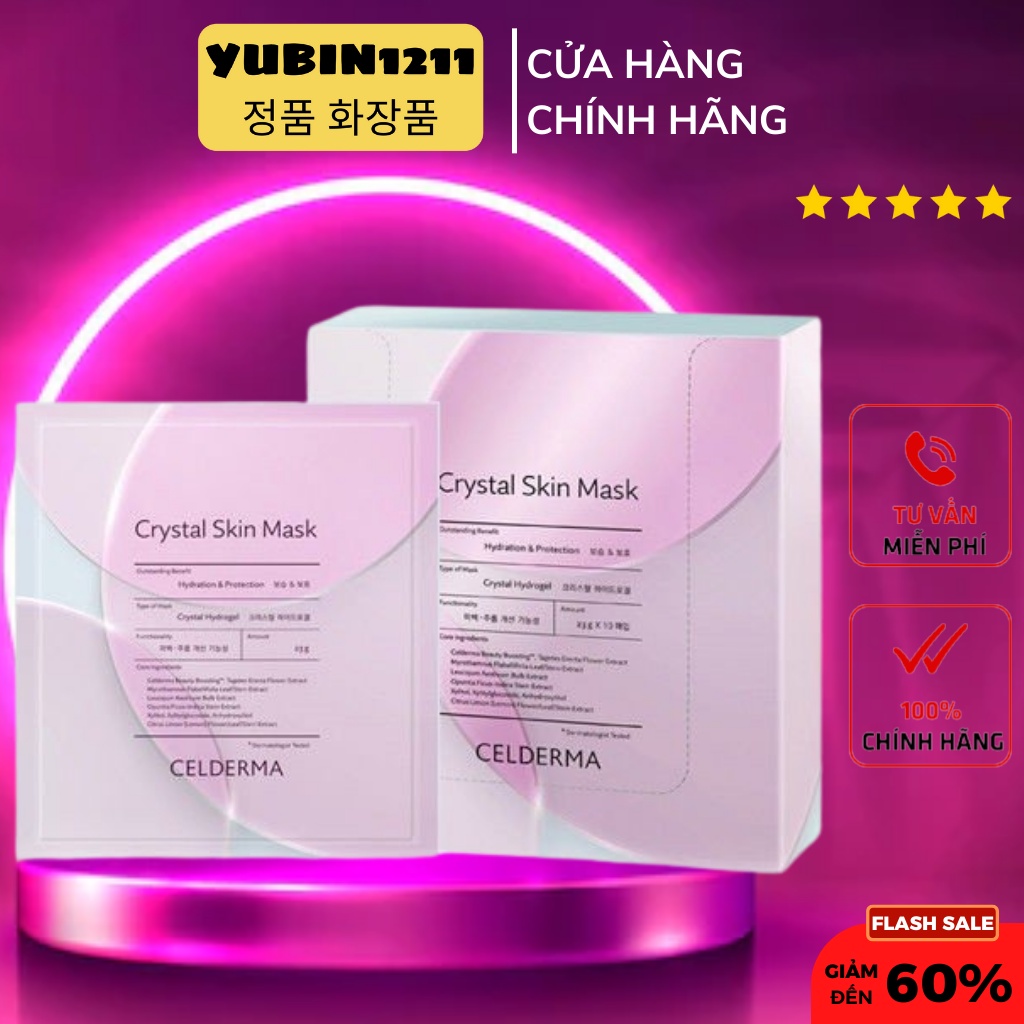 Mặt Nạ Thạch Anh CELDERMA CRYSTAL SKIN MASK