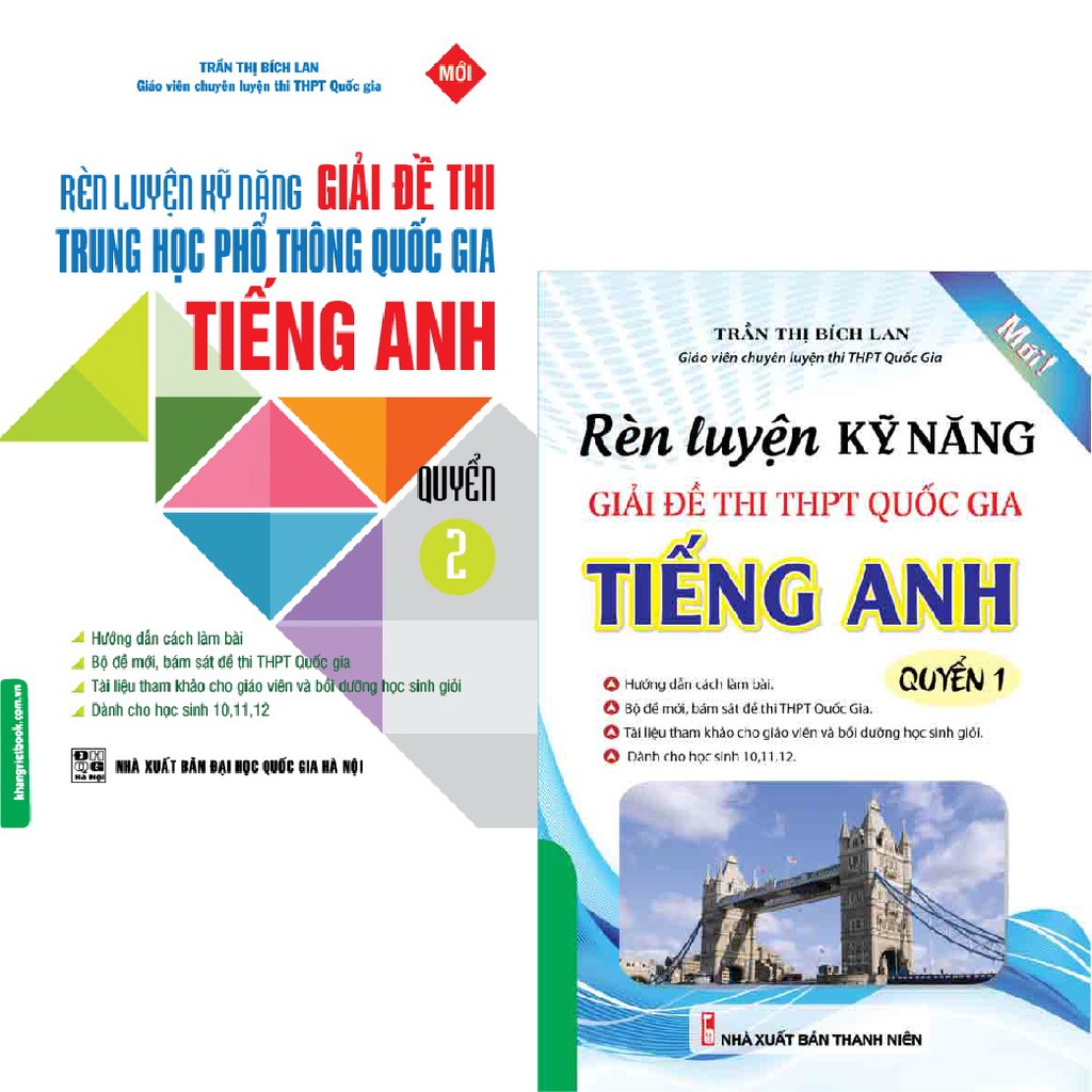 Sách - Combo Rèn Luyện Kỹ Năng Giải Đề Thi THPT Quốc Gia Tiếng Anh