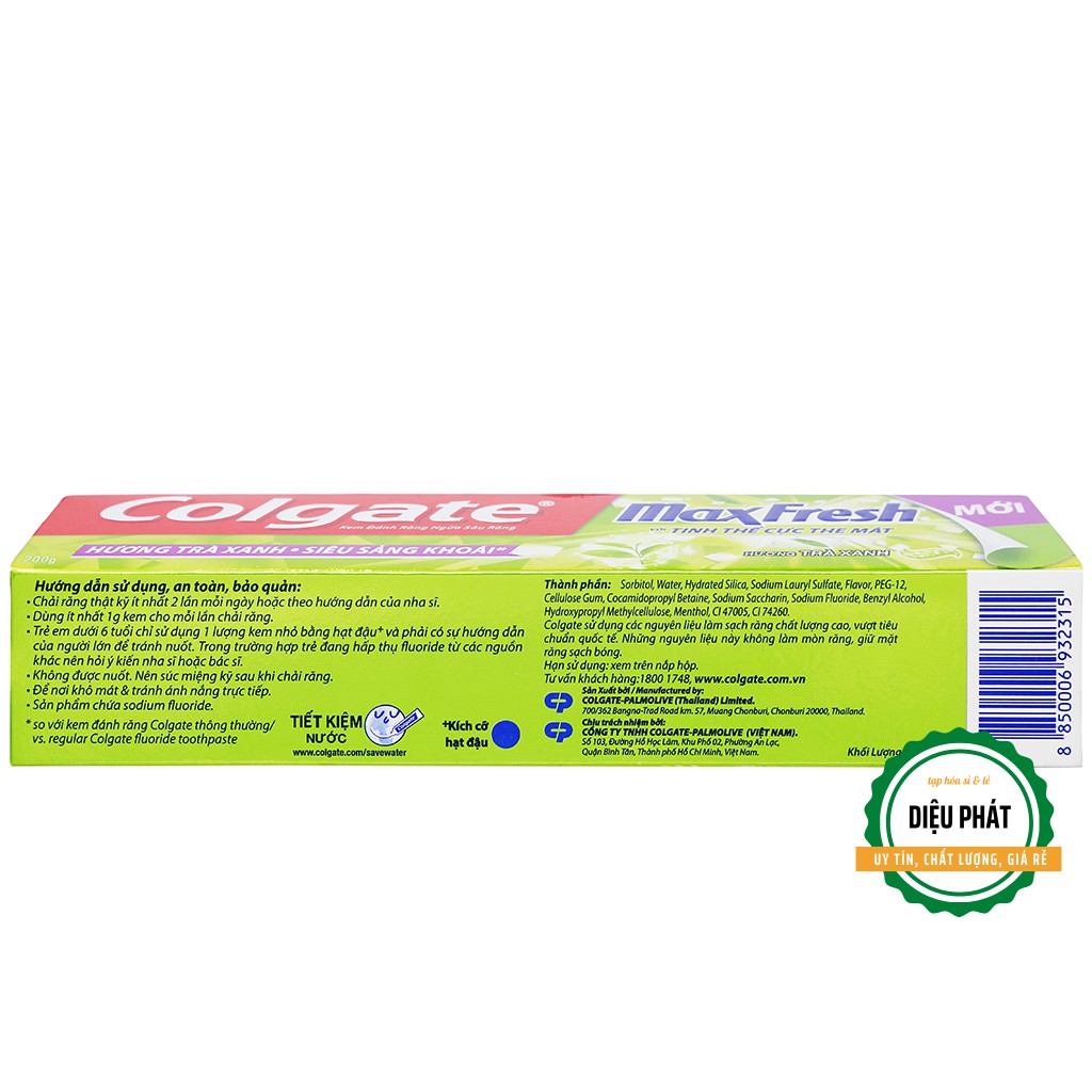 ⚡️ Kem Đánh Răng Colgate MaxFresh Trà Xanh 200g