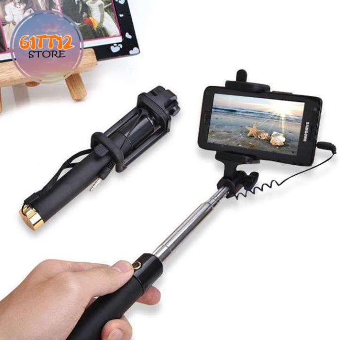 Gậy Chụp Hình Selfie Xi Sắt Kết Nối Dây Jack 3.5mm