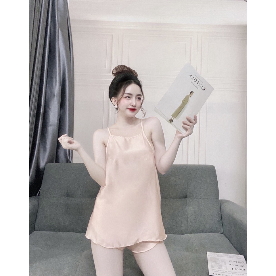 SIÊU RẺ** đồ ngủ 2 dây áo yếm siêu hot Freeship đồ ngủ sexy