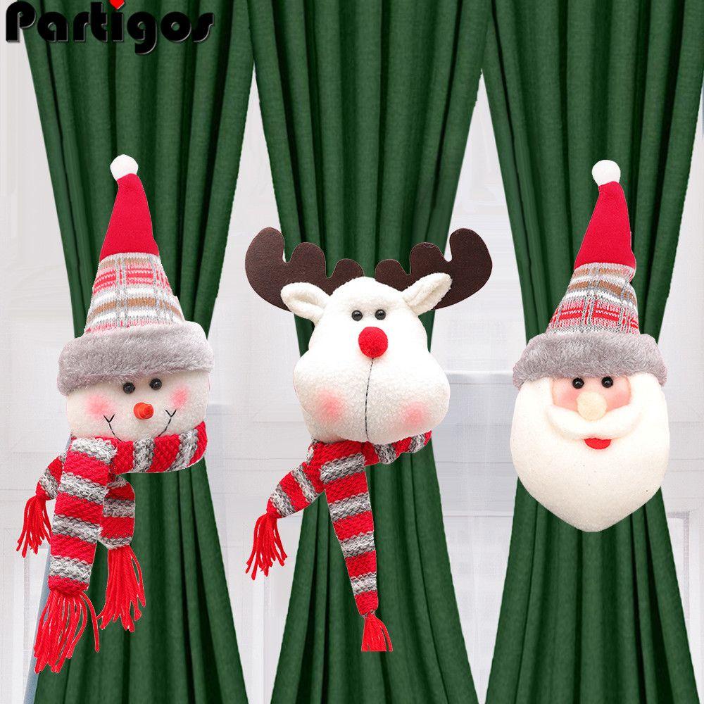 Móc Treo Rèm Cửa Hình Ông Già Noel / Người Tuyết Dễ Thương