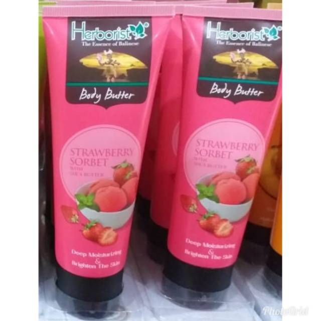 Body Butter Strawberry Sorbet Herborist