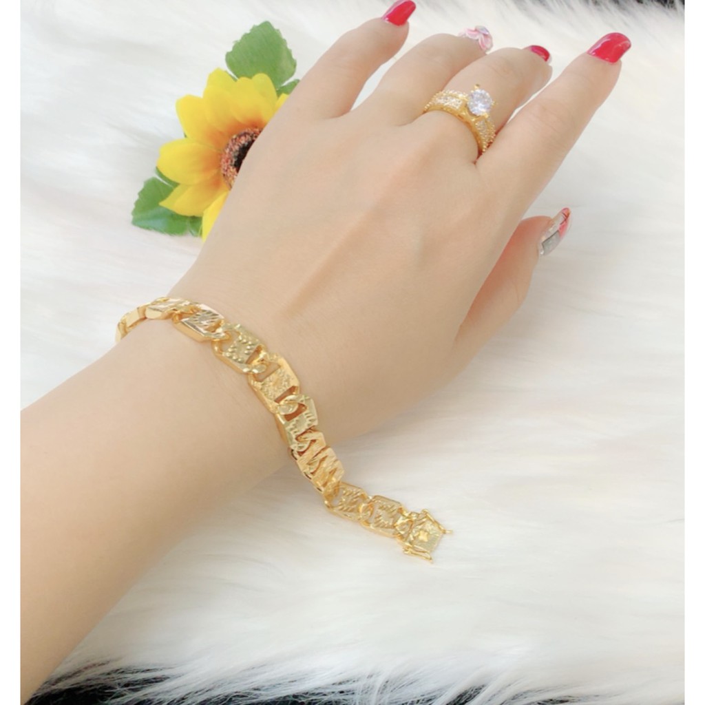 Lắc tay nam nữ mạ vàng 24k