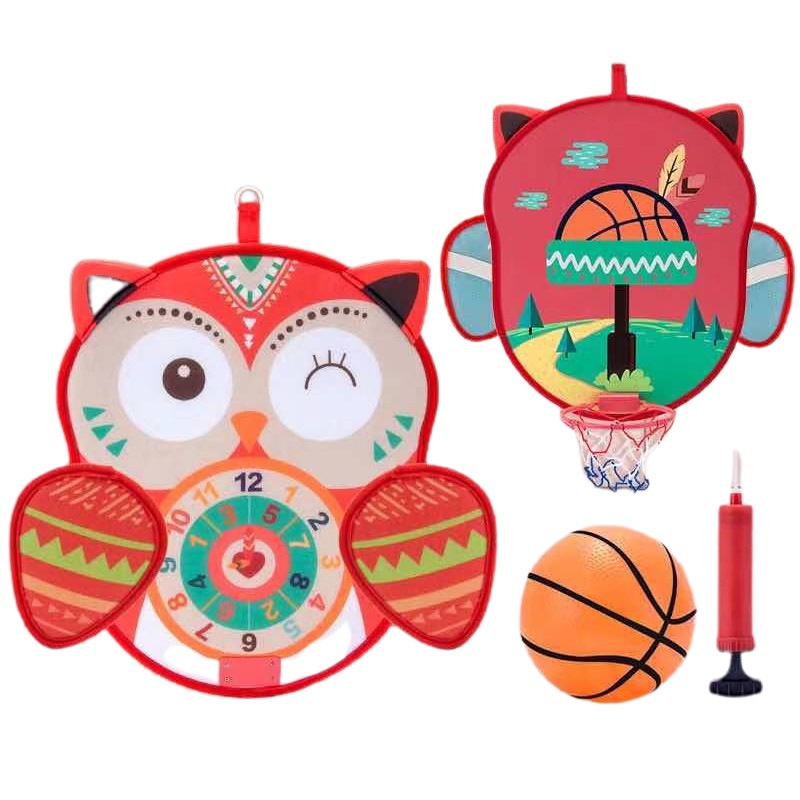 Kid Montessori Bảng phi tiêu Bóng rổ Hoop Velcro Mục tiêu Đồ chơi Trẻ em Phát triển Giáo dục từ 3 Toán Học trò chơi Mầm non Bé fu