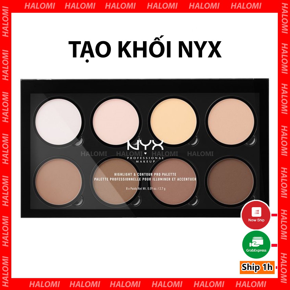 BẢNG TẠO KHỐI NYX 8 Ô HIGHLIGHT & CONTOUR PRO PALETTE