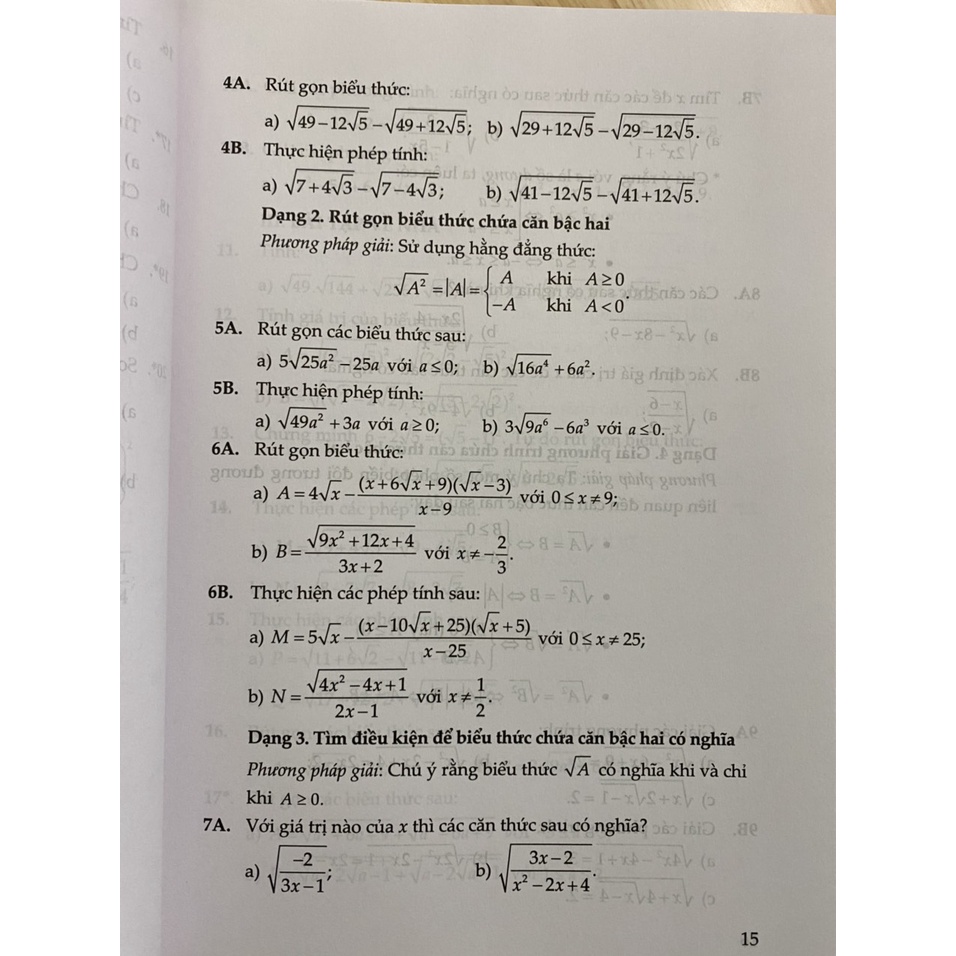 Sách - Củng Cố Và Ôn Luyện Toán 9 - Tập 1 (1 cuốn)