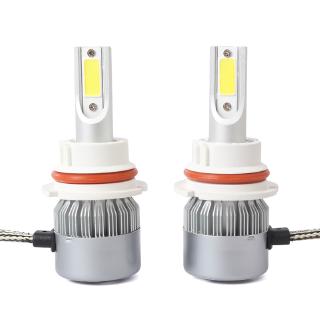 2 Đèn Pha Led C6 Cob 9004 36w 7600lm