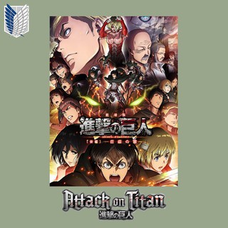 Poster Anime Attack On Titan Dán Tường Trang Trí