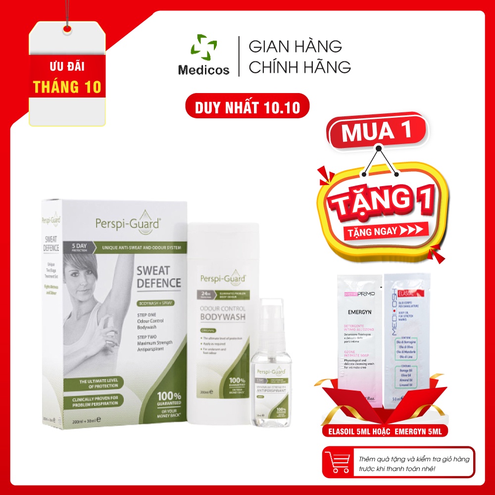 Combo Perspi Guard Sweat Defence - Giải Pháp Toàn Diện Cho Người Có Mùi & Mồ Hôi Nặng Hiệu Quả Tới 5 Ngày