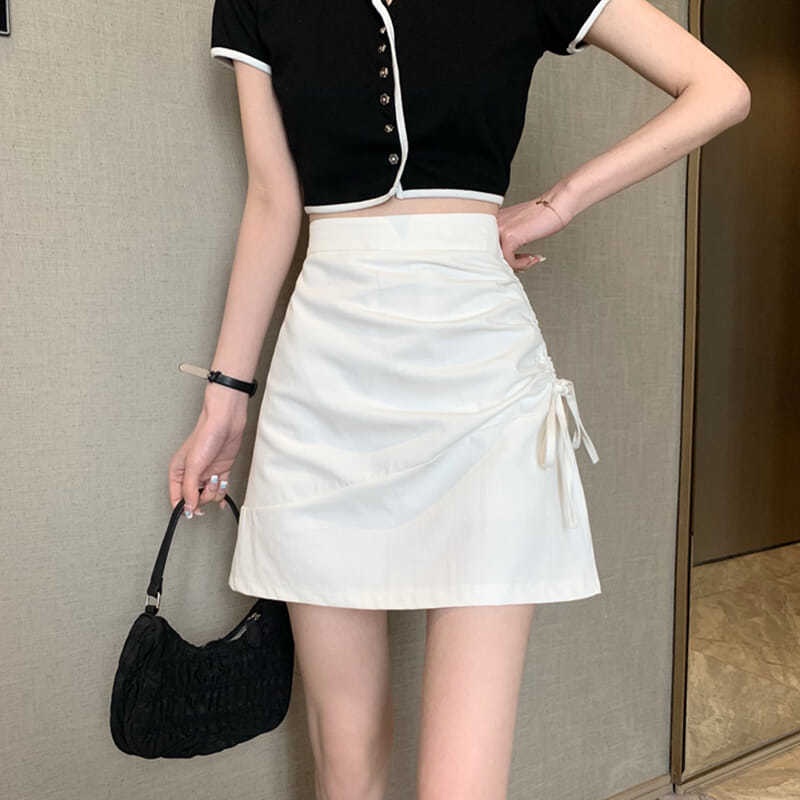 Chân Váy Chữ A Lưng Cao Màu Đen Cho Nữ váy nữ WT-DQ-07