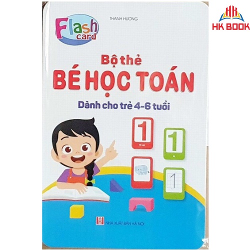 Sách - Bộ Thẻ (Flashcard) Bé Học Toán - Cho Bé Từ 4 Đến 6 Tuổi (1 cuốn)