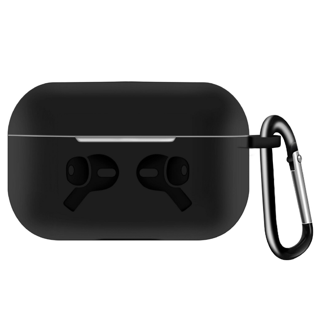 Vỏ silicone màu trơn đơn giản dễ thương bọc bảo vệ hộp sạc tai nghe