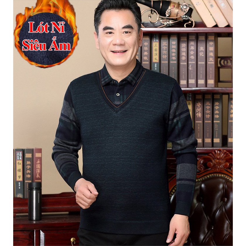 ÁO LEN TRUNG NIÊN NAM SANG TRỌNG SAL240