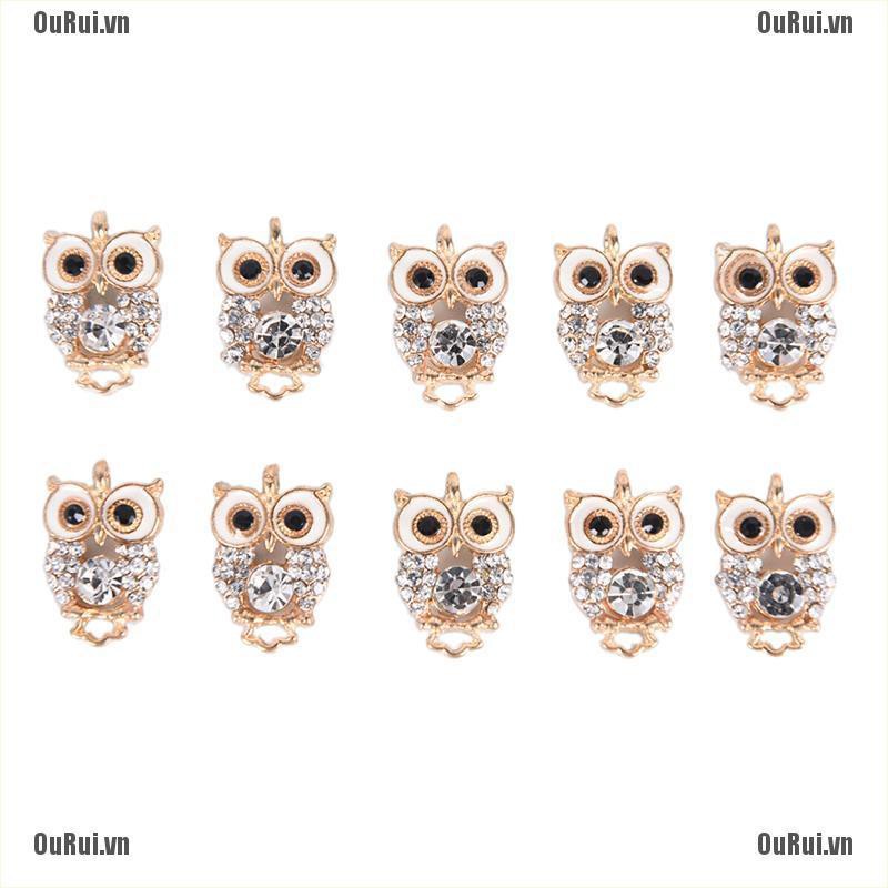 Set 10 Mặt Dây Chuyền Hình Cú Mèo Dễ Thương