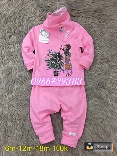 Bộ cotton zip thu đông Momma