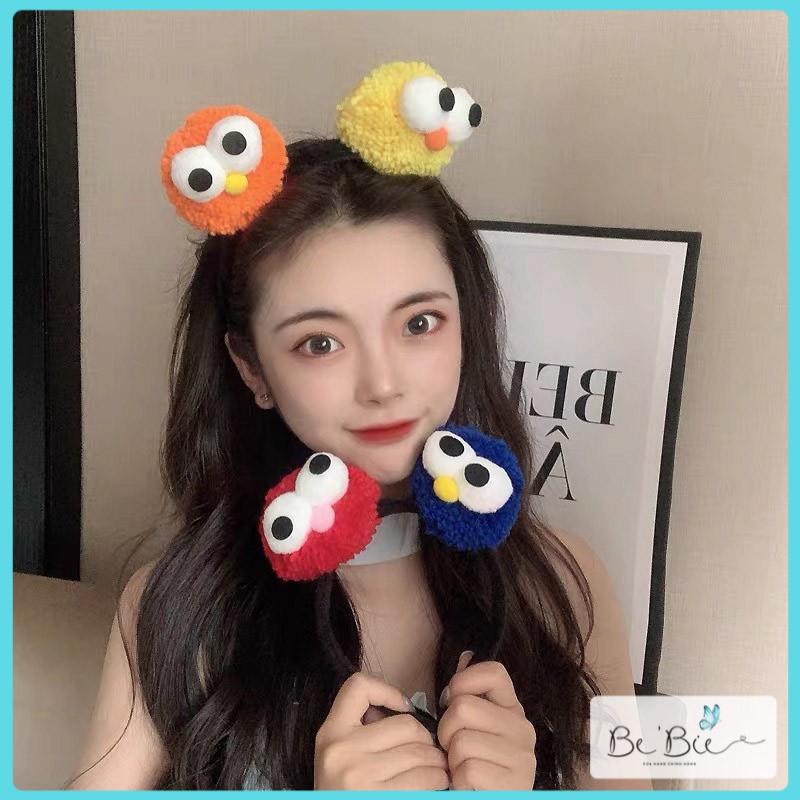 Cài tóc len 2 mắt 2 màu dễ thương BeBie - BP302