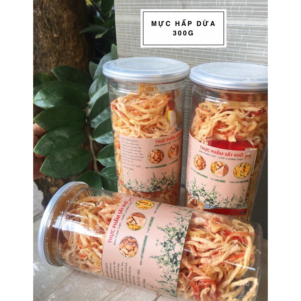 Mực Sợi Hấp Nước Dừa Loại 1 Siêu Ngon Hũ 300g - Đồ Ăn Vặt Nhà Làm | BigBuy360 - bigbuy360.vn