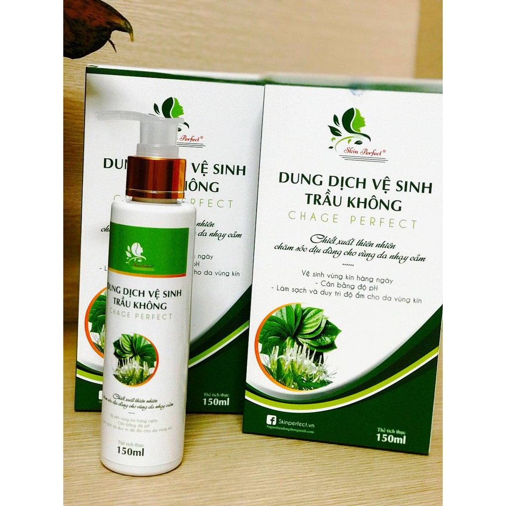 Dung Dịch Vệ Sinh Phụ Nữ Trầu Không Skin Perfect hàng chính hãng