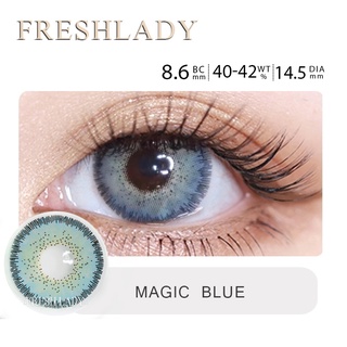 Lens kính áp tròng Kính áp tròng một năm mắt nước sức khỏe kính mắt freshlady Kính Áp Tròng Màu Xanh Thời Trang K19