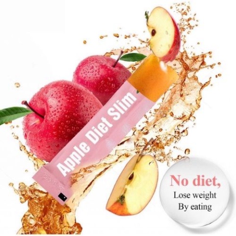 Thạch Táo Giảm Cân Apple Diet Slim, Giảm Cân Hiệu Quả, An Toàn Tại Nhà, Hộp 10 gói