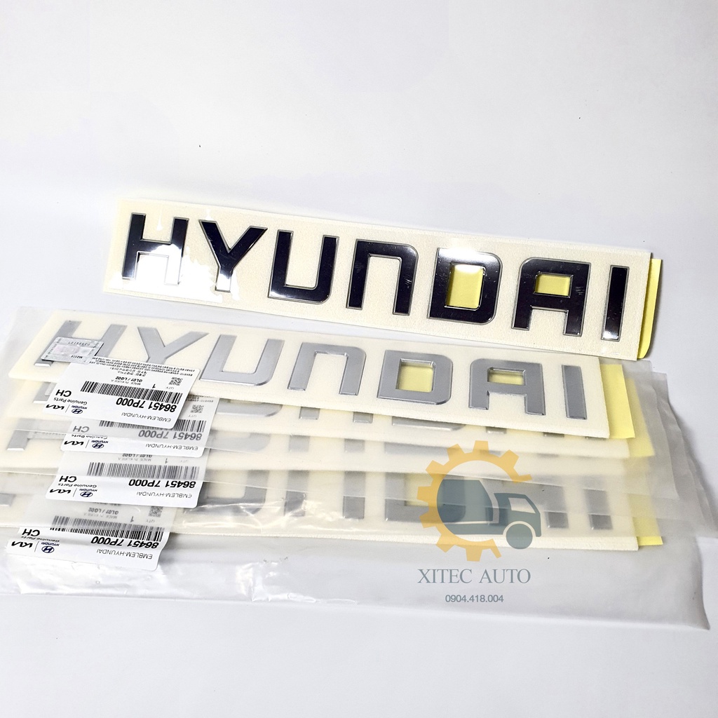 Chữ Hyundai - Xi mạ chính phẩm Hyundai Mobis