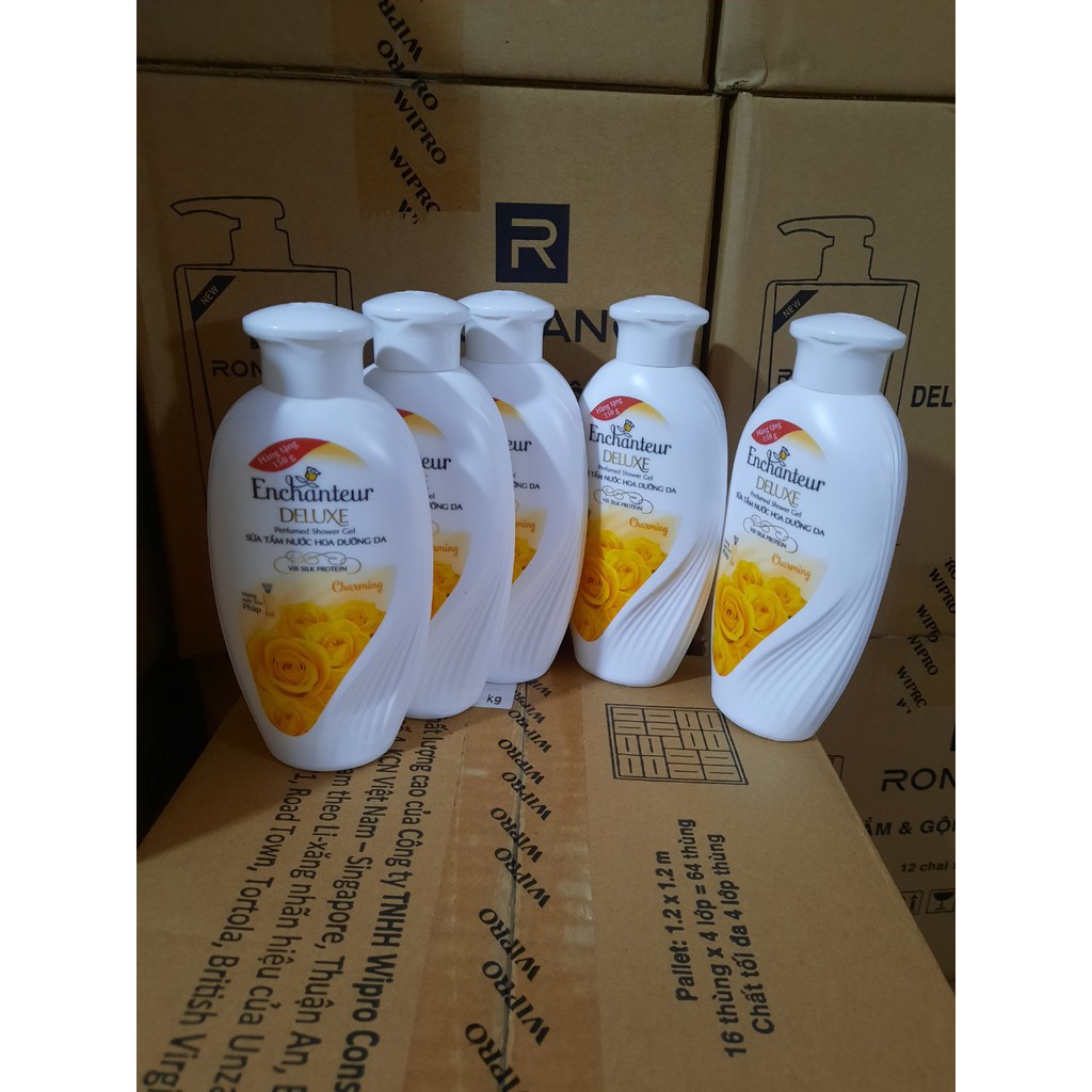 COMBO 5 CHAI SỮA TẮM ENCHATEUR CHARMING 150G