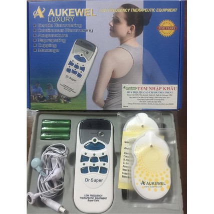 Máy mát xa xung điện Aukewel Luxury Đức DR Treatment AK2000 4 miếng dán