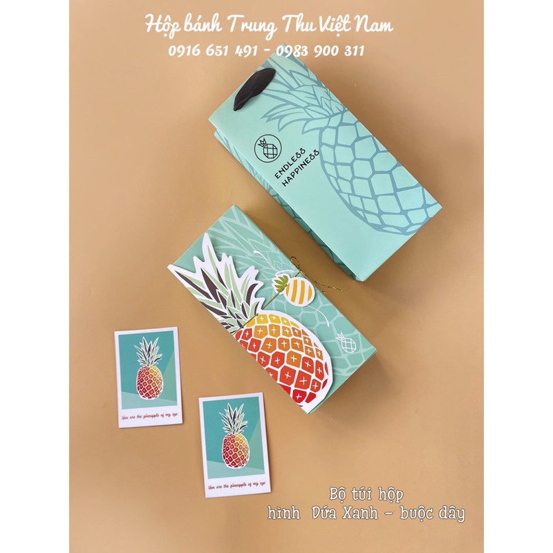 Hộp Dứa Đỏ  Đựng Bánh Kẹo