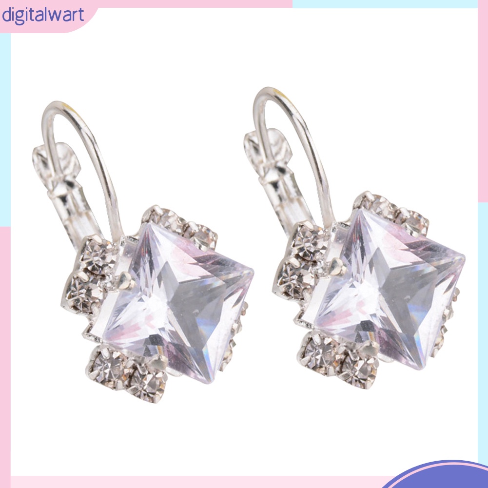 Khuyên Tai Nữ Trang Đính Đá Pha Lê Tạo Hình Độc Đáo