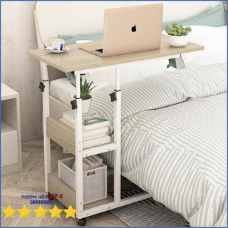 Bàn học, Bàn làm việc thông minh nâng hạ chiều cao có bánh xe di động phù hợp mọi lứa tuổi