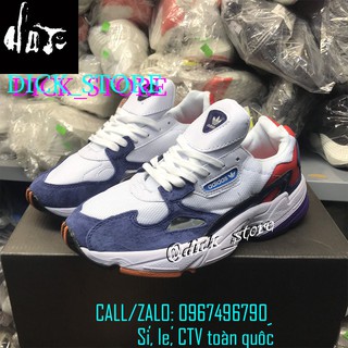 >ẢNH THẬT-HÀNG THẬT< Giày sneaker Originals Falcon W trắng xanh navy dành cho nam và nữ. Sneaker hot 2019-2020