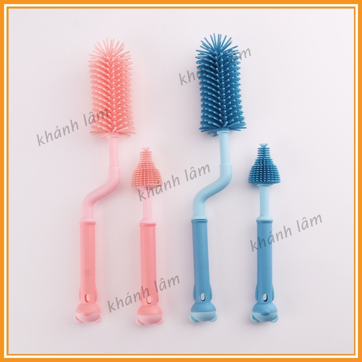 Cọ Rửa Bình Sữa , Núm Ti Silicon 2 Chi Tiết