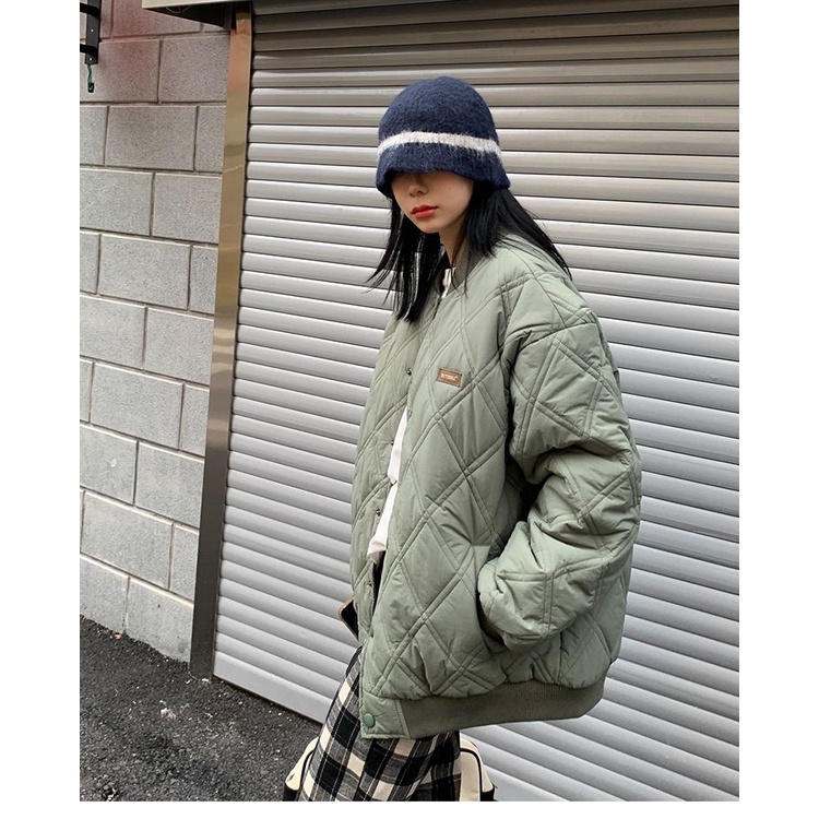 Áo Khoác Bóng Chày Đệm Dày Dặn Ấm Áp Thời Trang Mùa Đông Cho Nữ