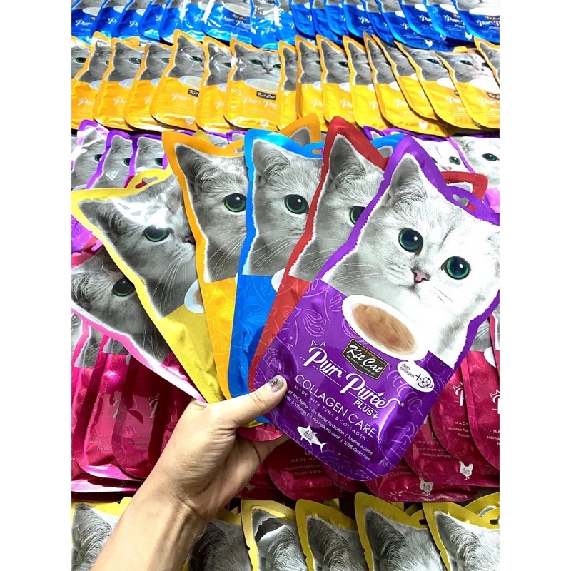 Súp thưởng hỗ trợ chức năng Kitcat Purr Puree Plus+ cao cấp cho mèo