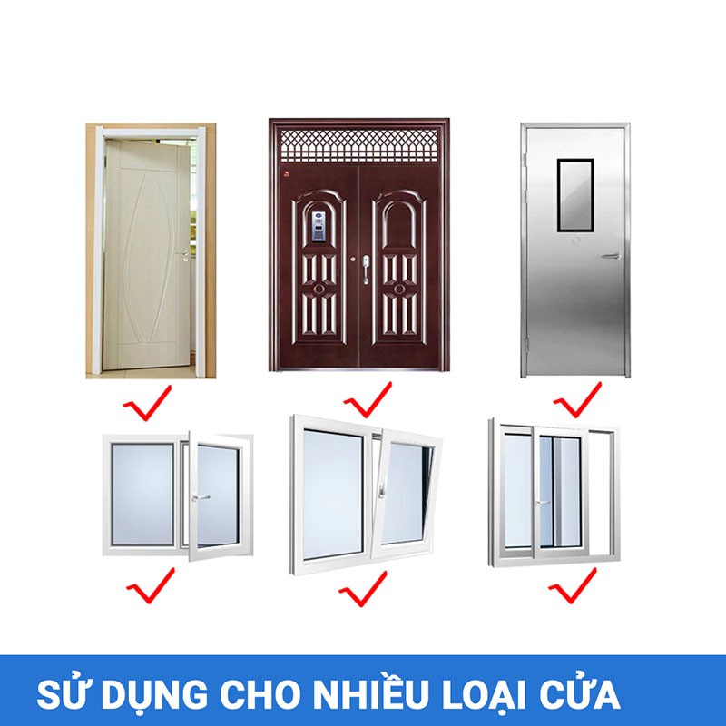 Gioăng Dán Khung Cửa, Lấp Kín Khe Hở, Cách Âm, Chống Thoát Nhiệt- AZ Store