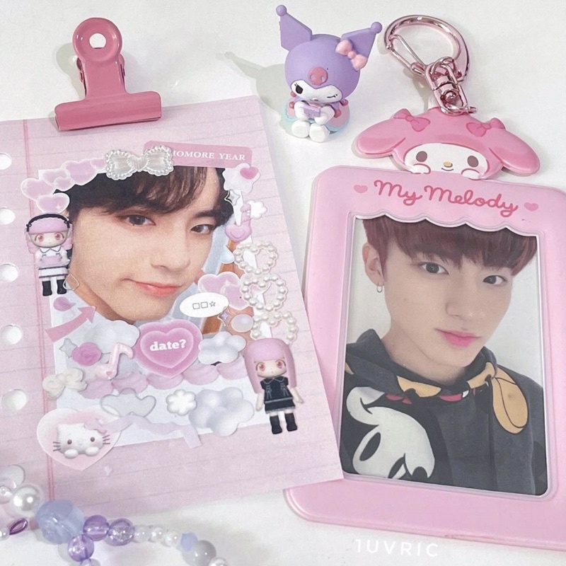 Keying Holder Sanrio Nhật - Móc Khóa Đựng Ảnh Thẻ Bo Góc