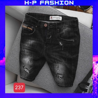 Quần short jean nam thời trang Hpfashion, quần short nam vải jean co giãn mềm mịn, form cực chuẩn - QSJNTCS237