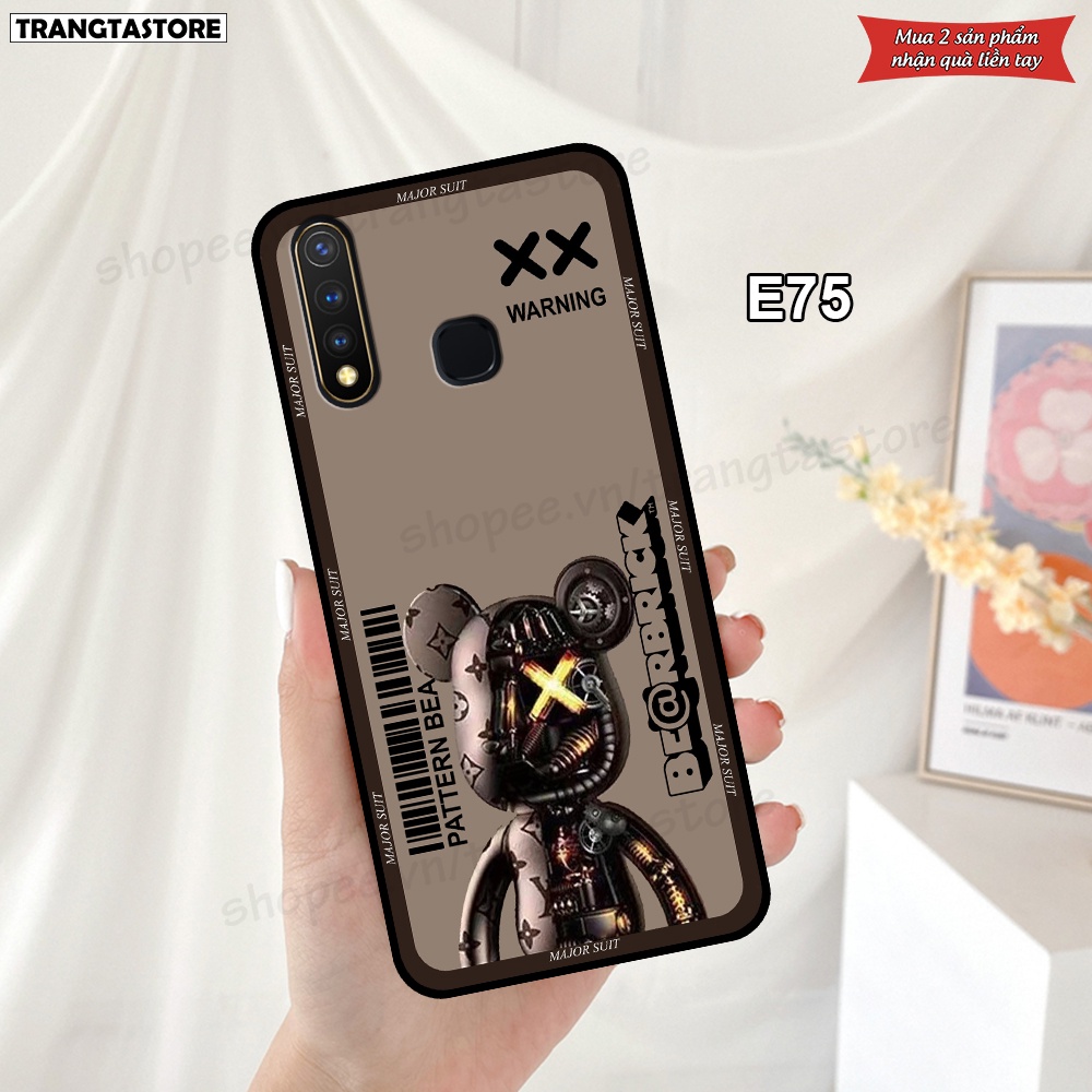 Ốp Vivo Y19 / U3 in hình gấu Bearbrick,Metal Style,Doremon siêu dễ thương chất lượng